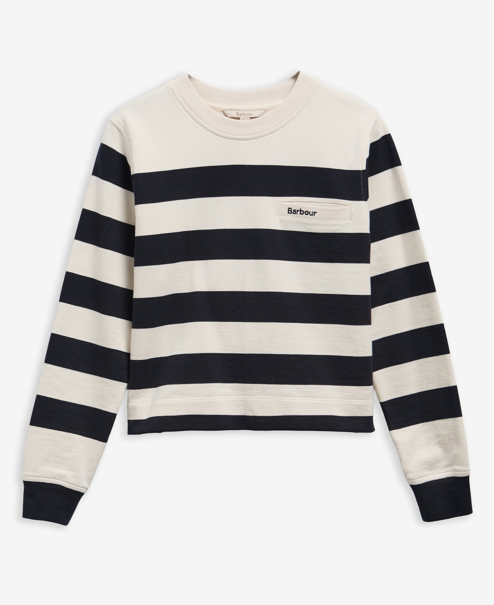 Young Ideas & Henmores -Aylesby Striped Sweatshirt -NY96 Dark Navy/Cloud Stripe -8