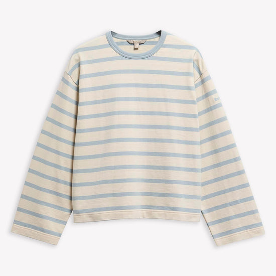 Young Ideas & Henmores - Aylesby Striped Sweatshirt - NY96 Dark Navy/Cloud Stripe - 8
