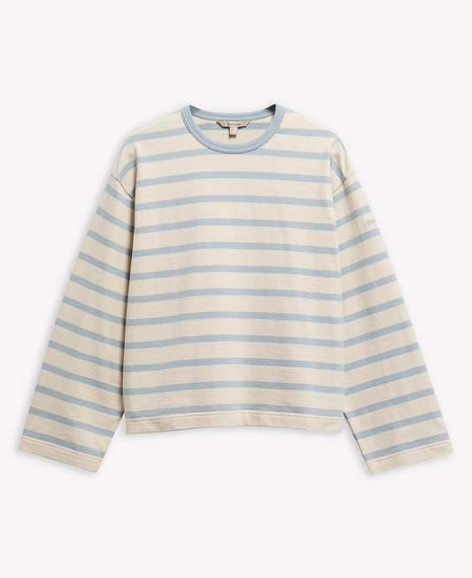 Young Ideas & Henmores - Aylesby Striped Sweatshirt - NY96 Dark Navy/Cloud Stripe - 8