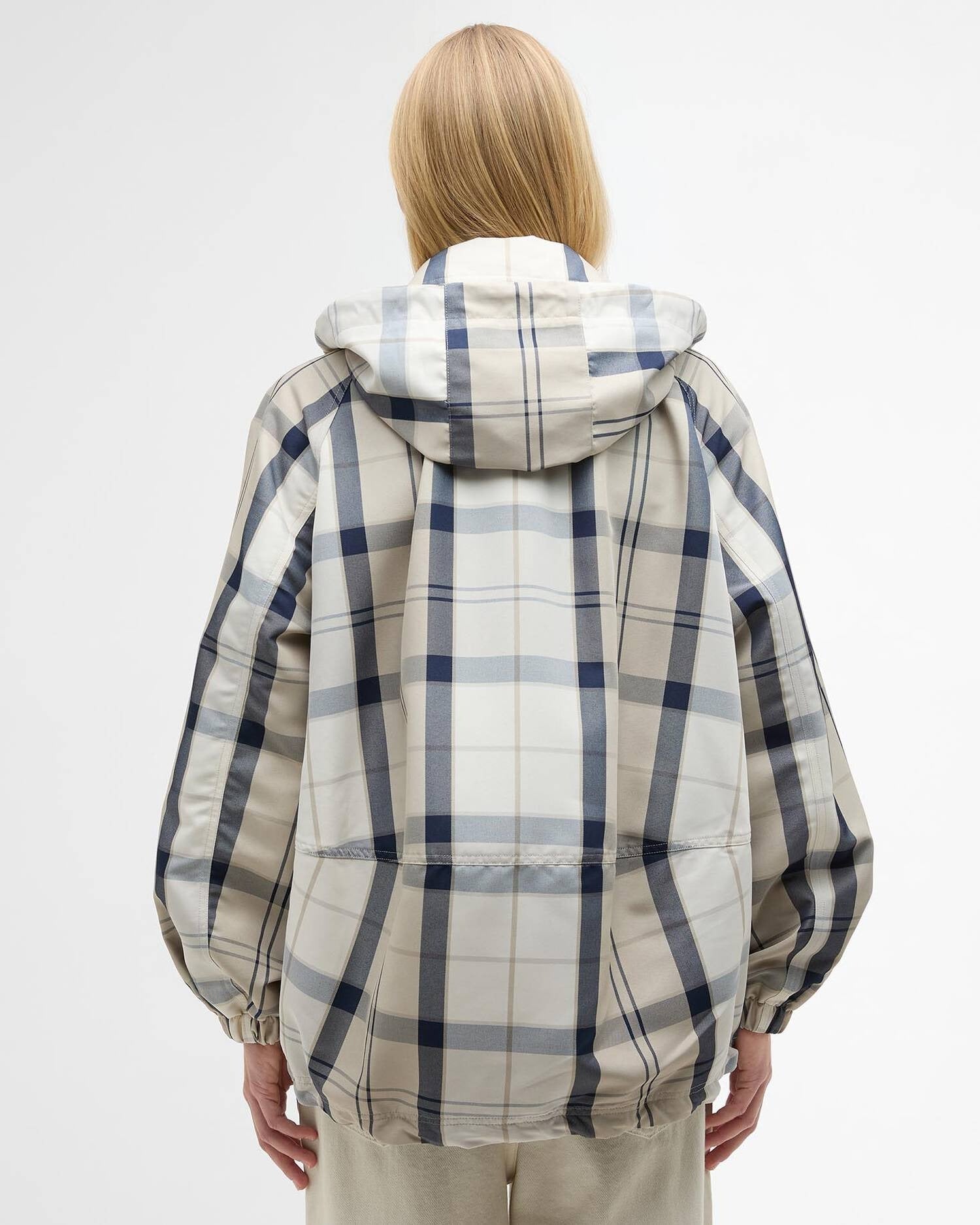 Young Ideas & Henmores - Ballina Check Showerproof Jacket - NY51 Dress Navy Tartan - 8