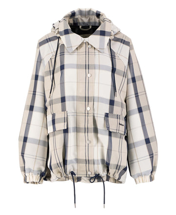 Young Ideas & Henmores - Ballina Check Showerproof Jacket - NY51 Dress Navy Tartan - 8