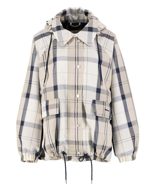 Young Ideas & Henmores - Ballina Check Showerproof Jacket - NY51 Dress Navy Tartan - 8