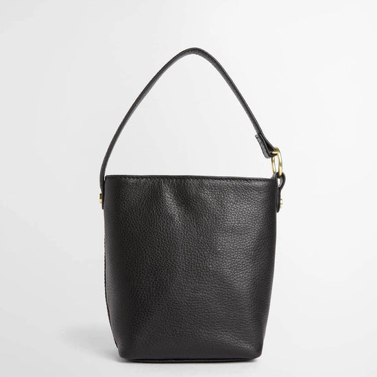 Young Ideas & Henmores -Barbour Cedar Mini Leather Bucket Bag -BR11 Brown -OS
