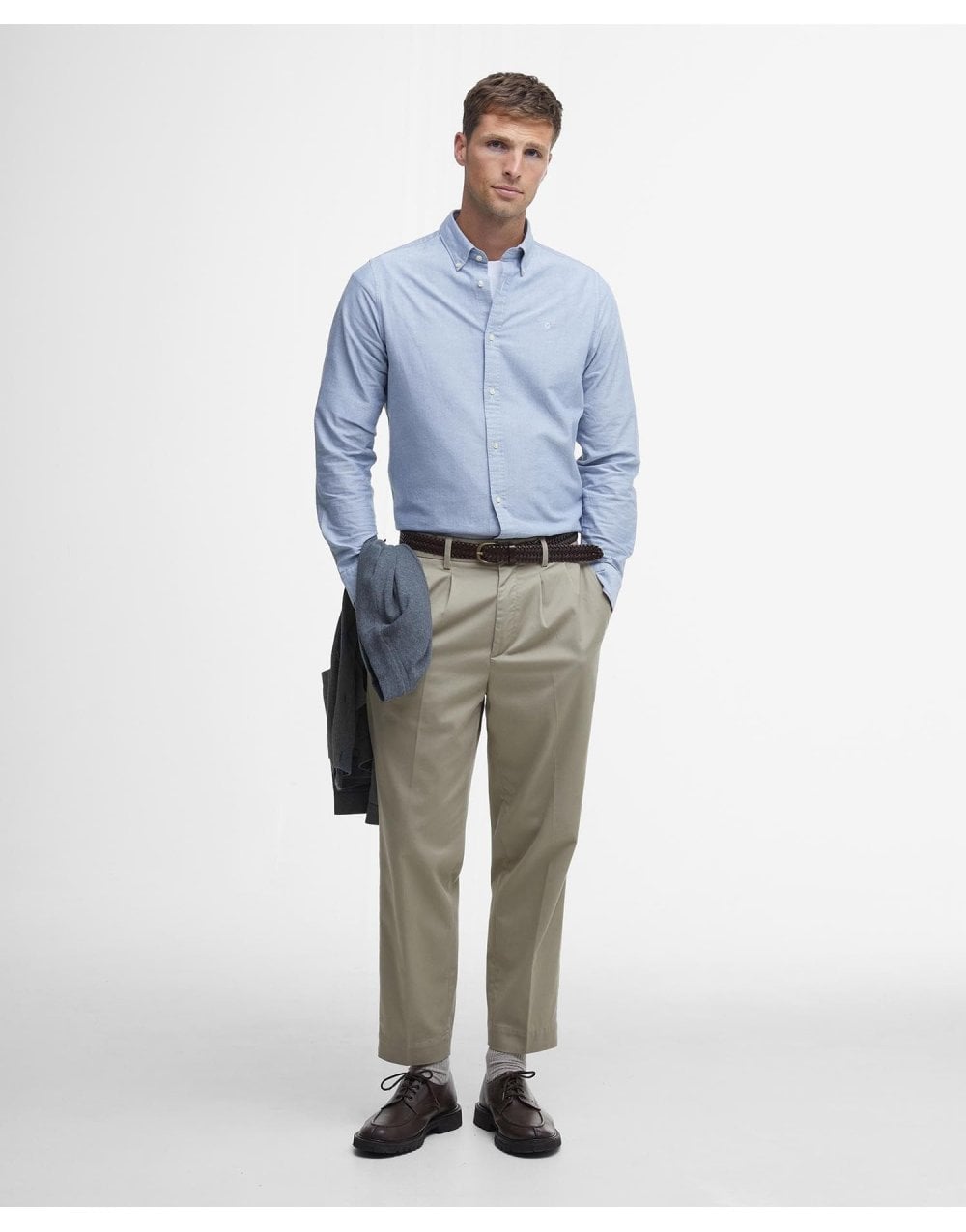 Young Ideas/Henmores - Barbour Chambray Crest Tailored Fit Shirt - BL15 Chambray - M