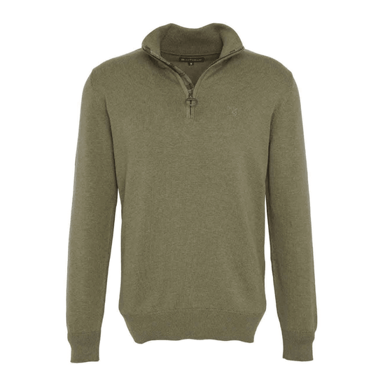 Young Ideas/Henmores - Barbour Cotton 1/2 Zip Jumper - BE12 Dark Chambray - M