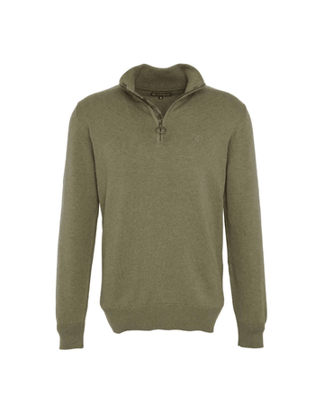 Young Ideas/Henmores - Barbour Cotton 1/2 Zip Jumper - BE12 Dark Chambray - M