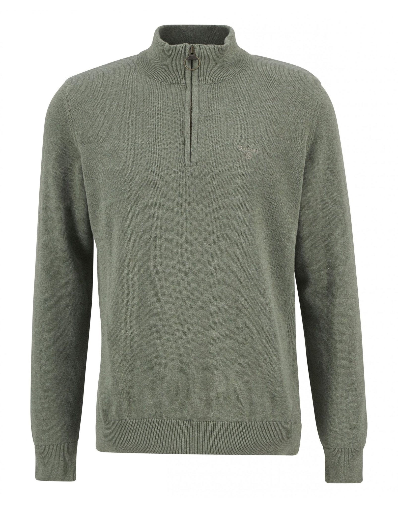 Young Ideas/Henmores - Barbour Cotton 1/2 Zip Jumper - BE12 Dark Chambray - M