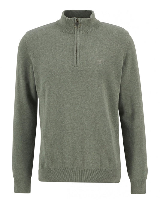 Young Ideas/Henmores - Barbour Cotton 1/2 Zip Jumper - BE12 Dark Chambray - M