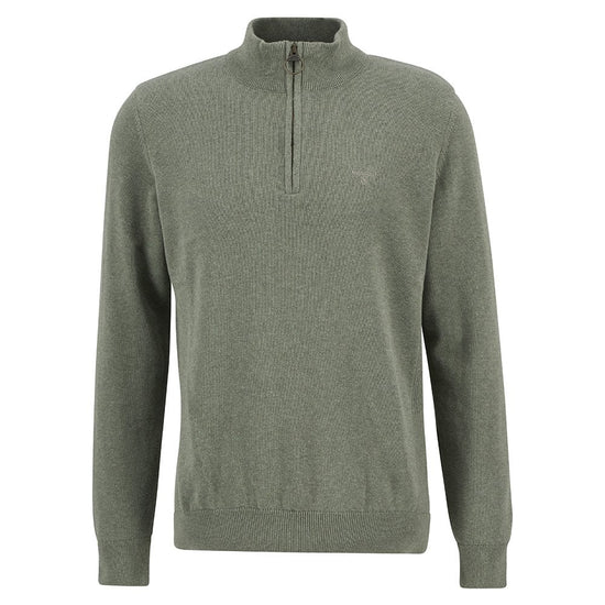 Young Ideas/Henmores - Barbour Cotton 1/2 Zip Jumper - BE12 Dark Chambray - M