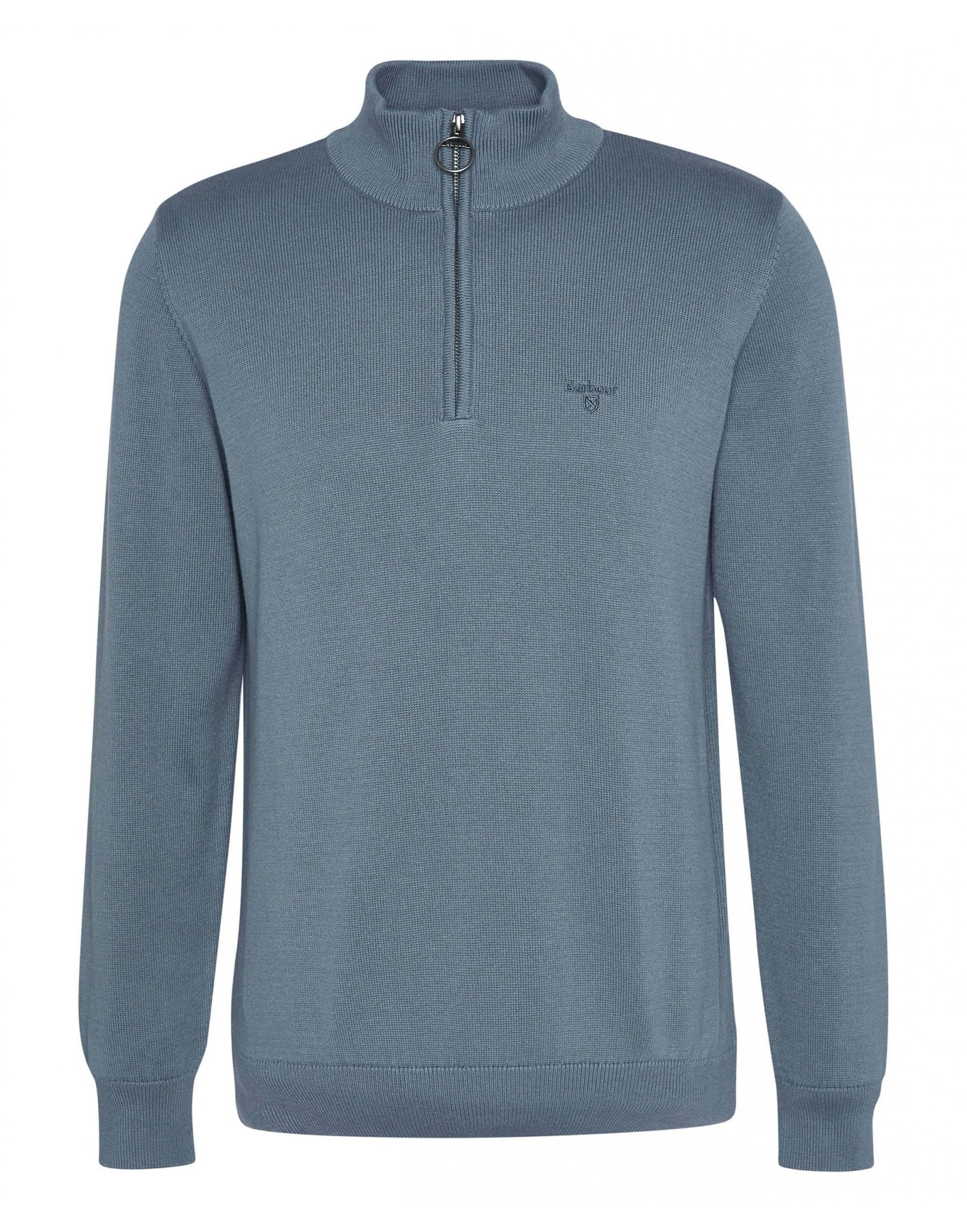 Young Ideas/Henmores - Barbour Cotton 1/2 Zip Jumper - BE12 Dark Chambray - M