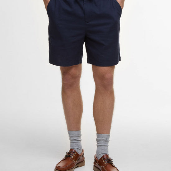 Young Ideas/Henmores - Barbour Cotton Linen Relaxed Short - GY18 Mist - M