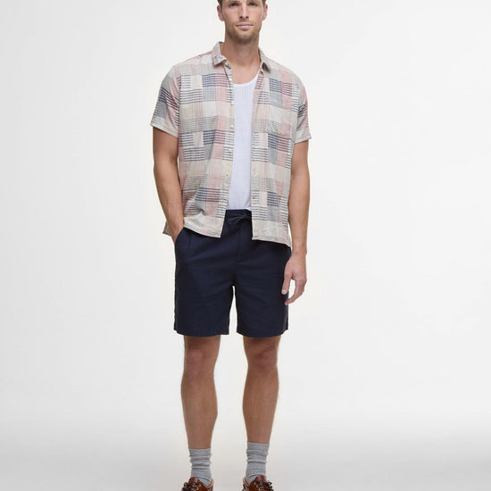 Young Ideas/Henmores - Barbour Cotton Linen Relaxed Short - GY18 Mist - M
