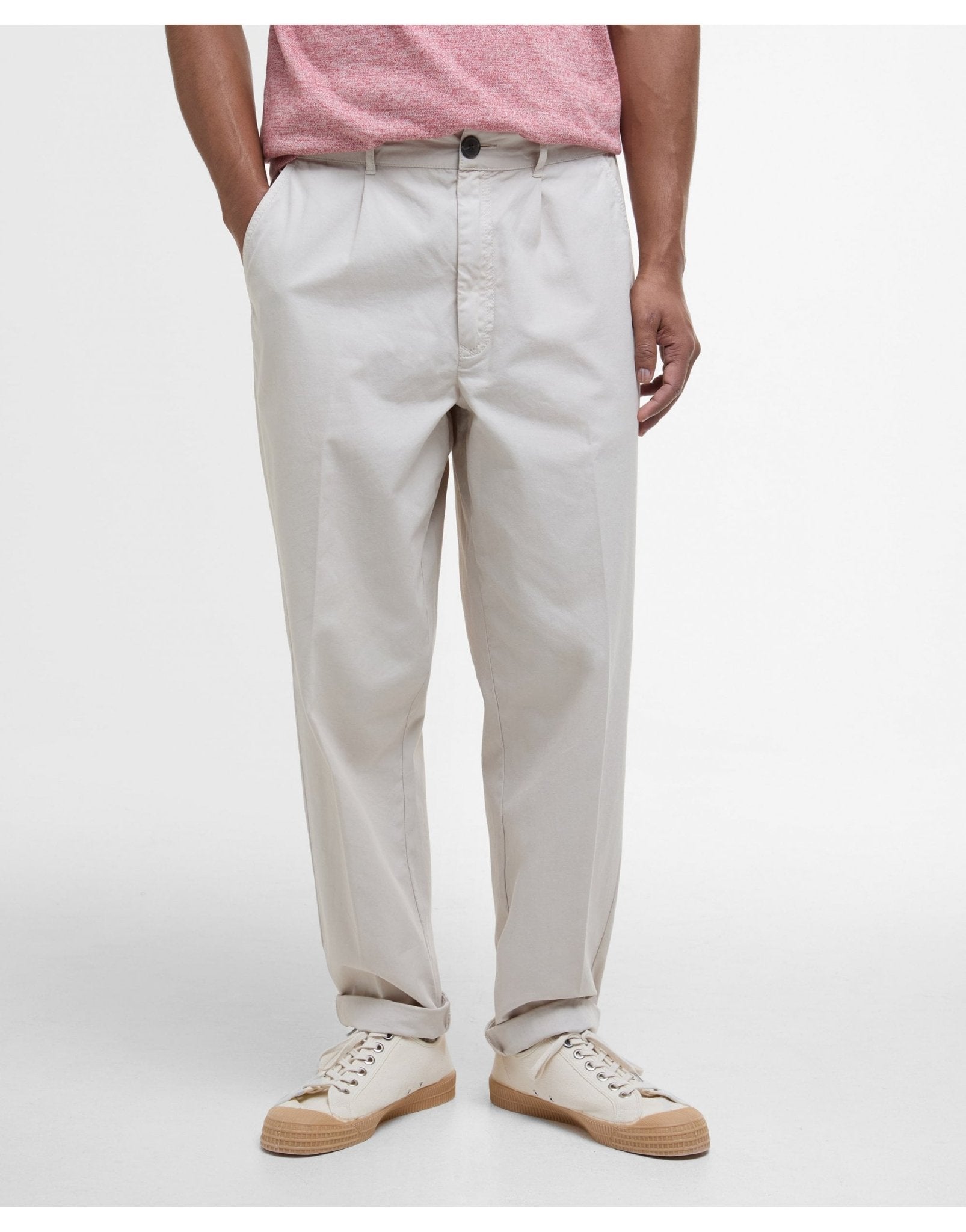 Young Ideas/Henmores - Barbour Glendale Relaxed Trouser - ST17 Washed Stone - 32