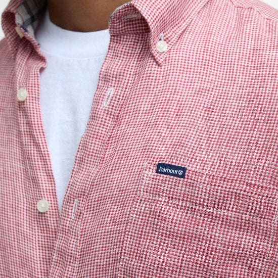 Young Ideas/Henmores - Barbour Linton Tailored Shirt - RE25 Red Spice - M