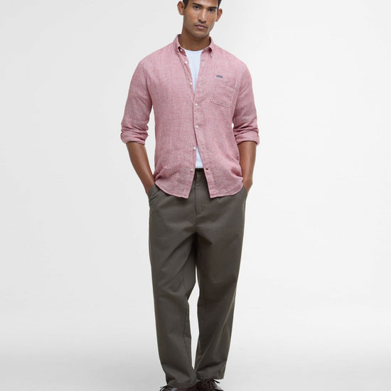 Young Ideas/Henmores - Barbour Linton Tailored Shirt - RE25 Red Spice - M