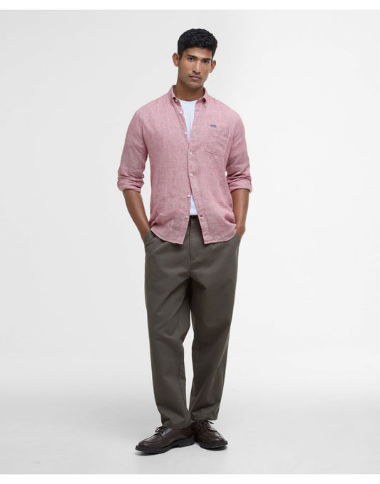 Young Ideas/Henmores - Barbour Linton Tailored Shirt - RE25 Red Spice - M