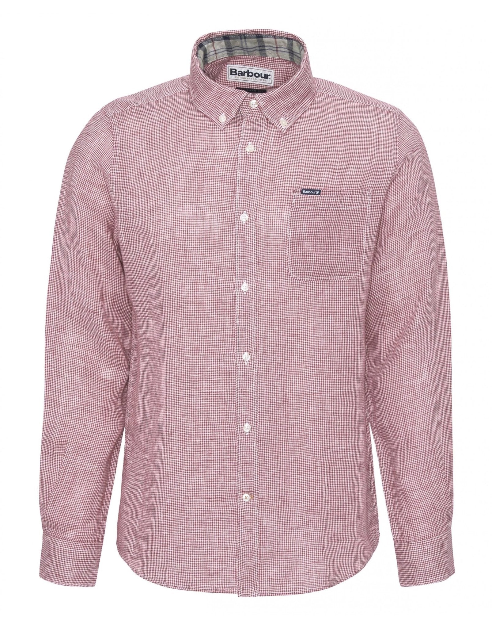 Young Ideas/Henmores - Barbour Linton Tailored Shirt - RE25 Red Spice - M