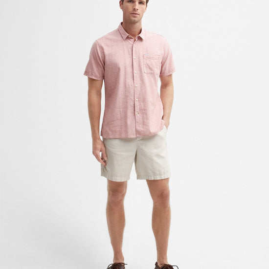 Young Ideas/Henmores - Barbour Nelson S/S Summer Fit Shirt - BE12 Mist - M