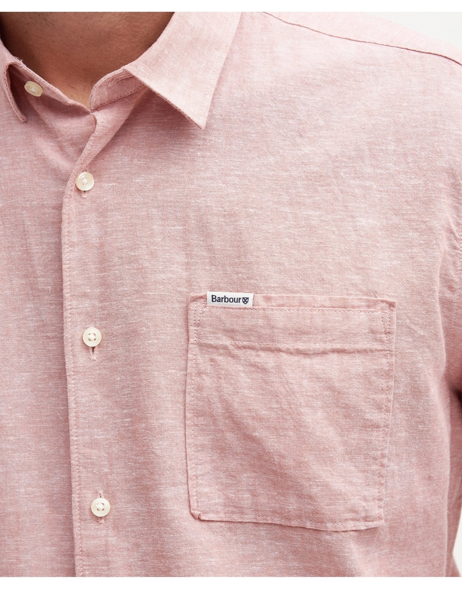 Young Ideas/Henmores - Barbour Nelson S/S Summer Fit Shirt - BE12 Mist - M