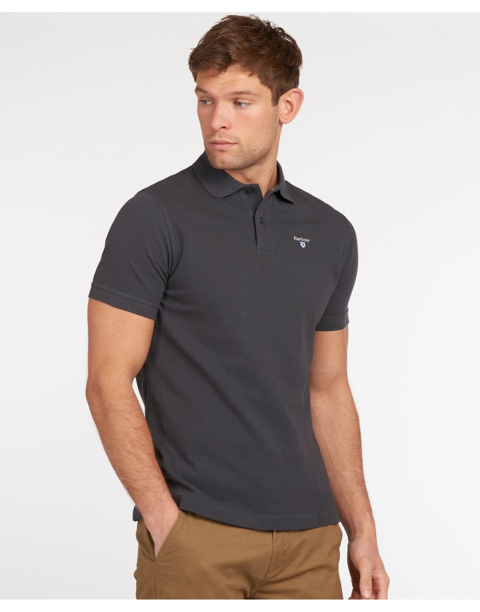 Young Ideas/Henmores - Barbour Original Sports Tailored Polo Shirt - BU24 Lead - M