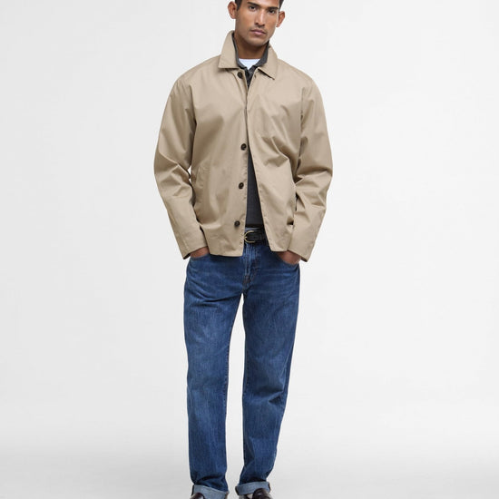 Young Ideas/Henmores - Barbour Short Rokig Waterproof Jacket - ST71 Washed Stone - M