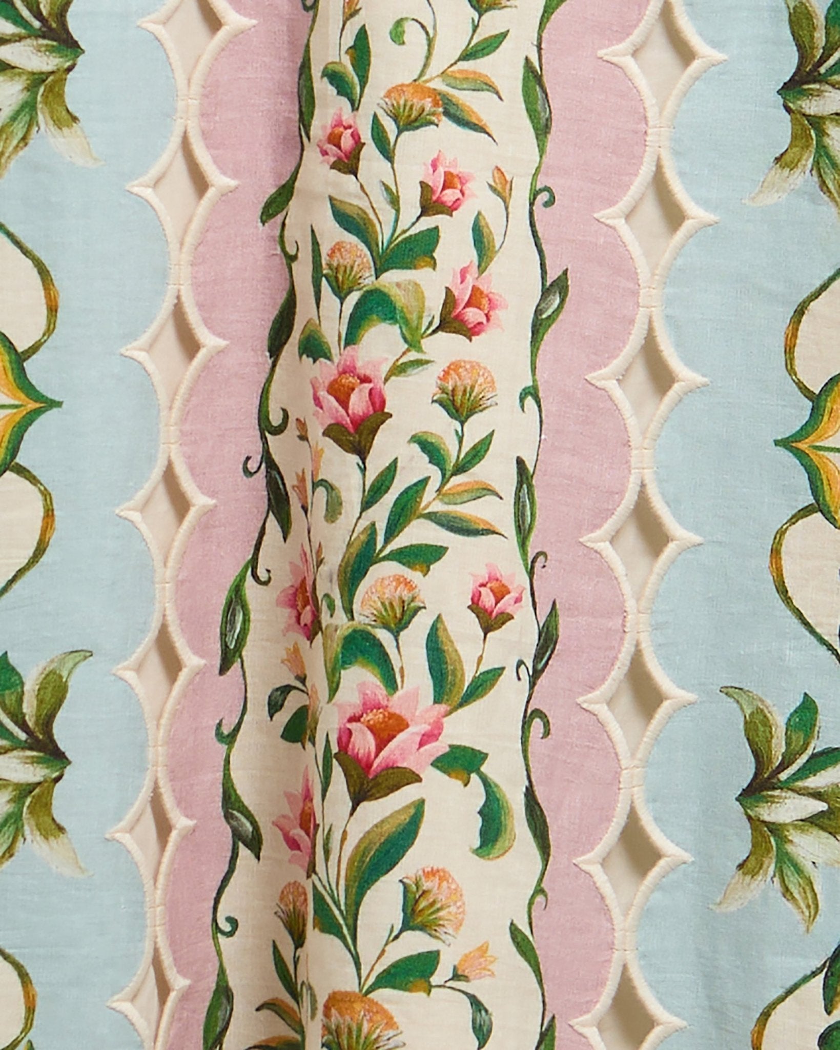 Young Ideas & Henmores - Barbour X Farm Rio Petal Dress - WH12 Cream Spring Petal Flower Print - XS