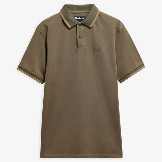 Young Ideas & Henmores - Barnard Tailored Polo Shirt - OL56 Dusty Olive - M