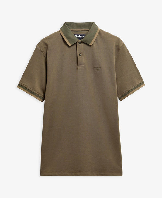 Young Ideas & Henmores - Barnard Tailored Polo Shirt - OL56 Dusty Olive - M