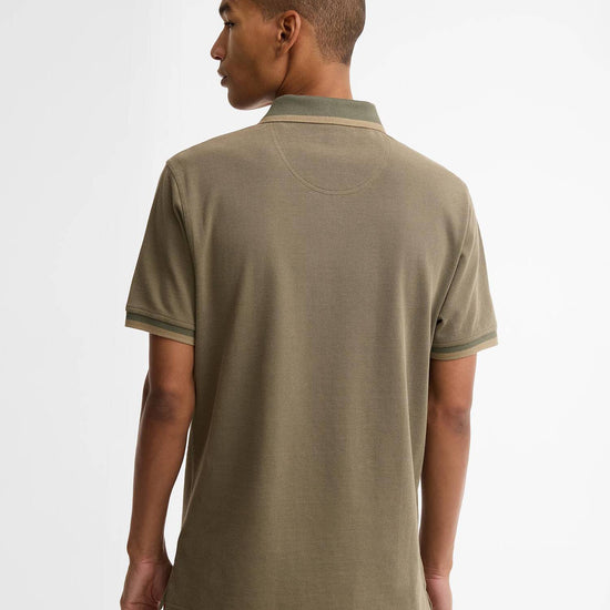 Young Ideas & Henmores - Barnard Tailored Polo Shirt - OL56 Dusty Olive - M