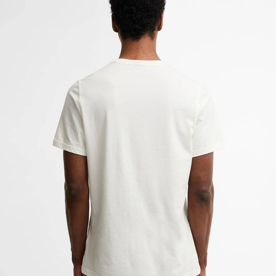 Young Ideas & Henmores - Birdsall Graphic Tailored T-Shirt - WH32 Whisper White - M