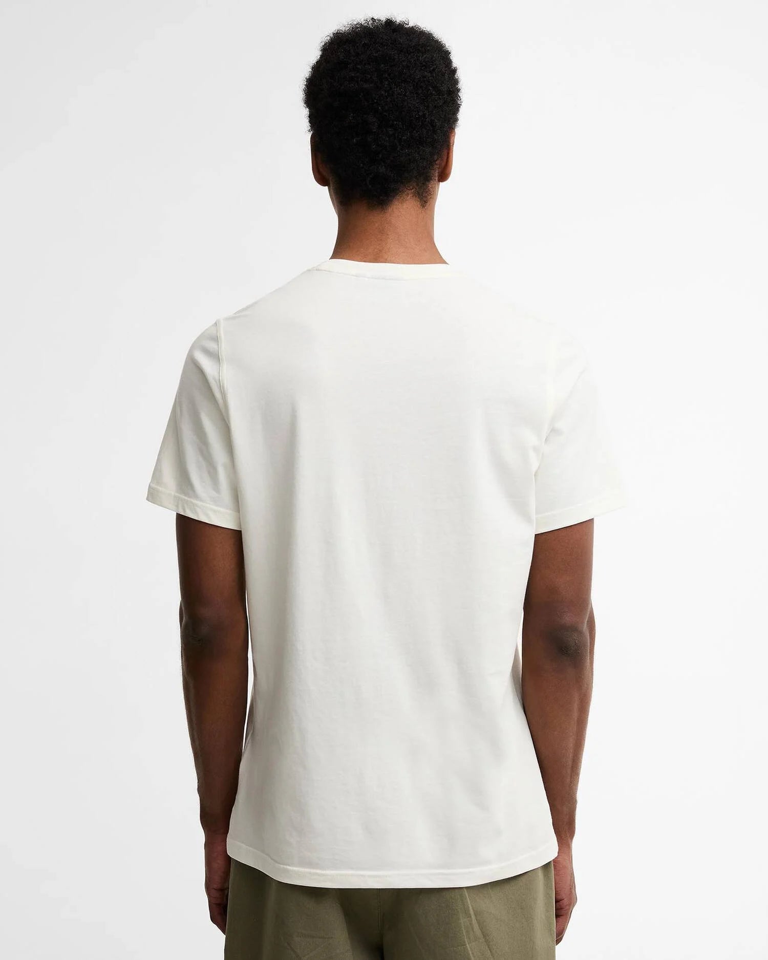 Young Ideas & Henmores - Birdsall Graphic Tailored T-Shirt - WH32 Whisper White - M