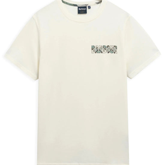 Young Ideas & Henmores - Birdsall Graphic Tailored T-Shirt - WH32 Whisper White - M