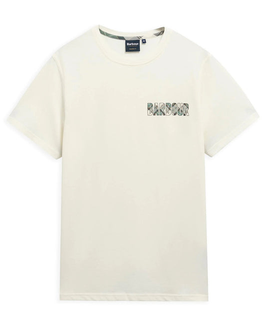 Young Ideas & Henmores - Birdsall Graphic Tailored T-Shirt - WH32 Whisper White - M