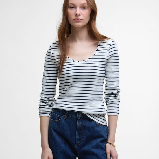 Young Ideas/Henmores - Blake Top - WH71 Cloud Stripe - 8