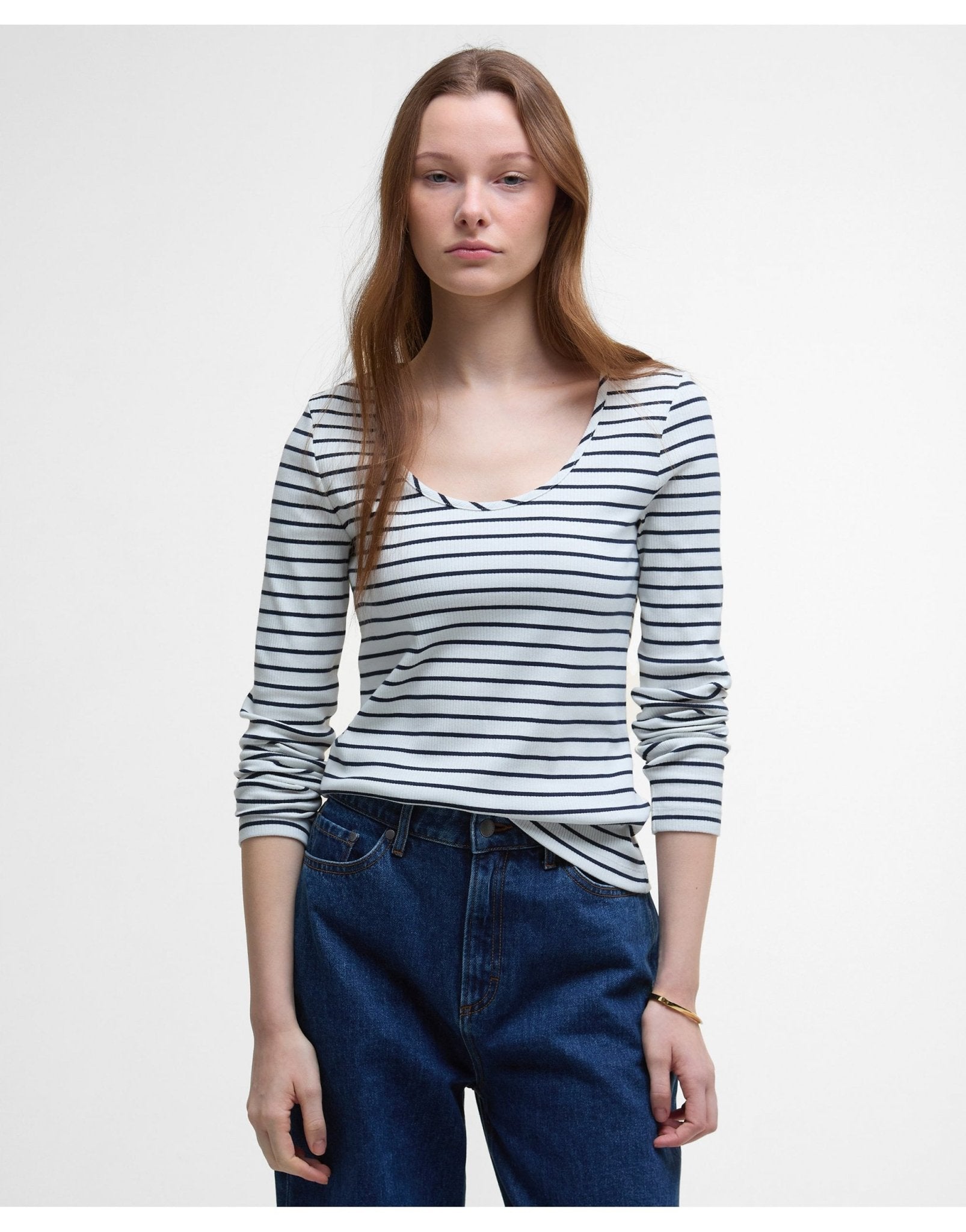 Young Ideas/Henmores - Blake Top - WH71 Cloud Stripe - 8