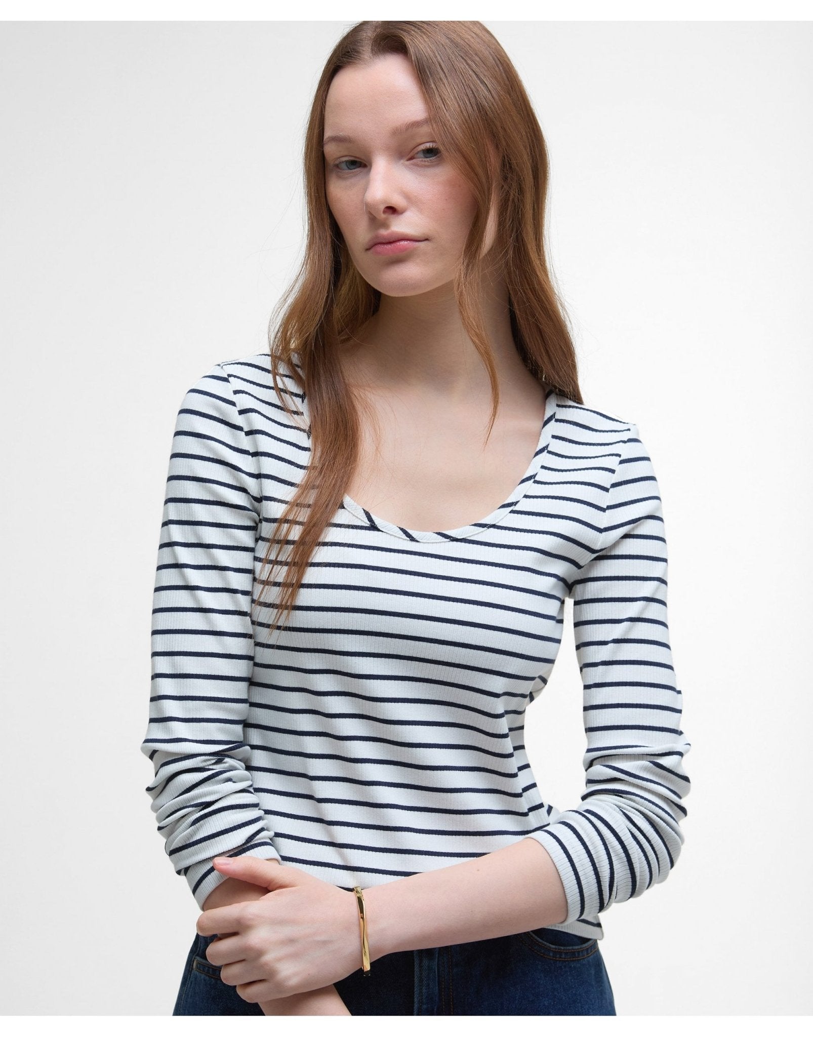 Young Ideas/Henmores - Blake Top - WH71 Cloud Stripe - 8