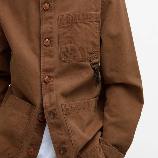 Young Ideas/Henmores - Bowland Garment Dyed Overshirt - Umber - M