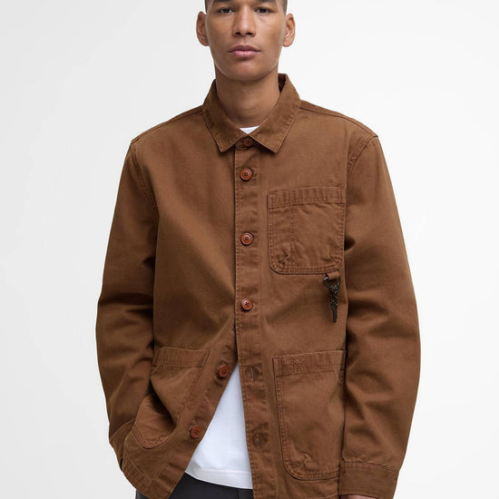 Young Ideas/Henmores - Bowland Garment Dyed Overshirt - Umber - M