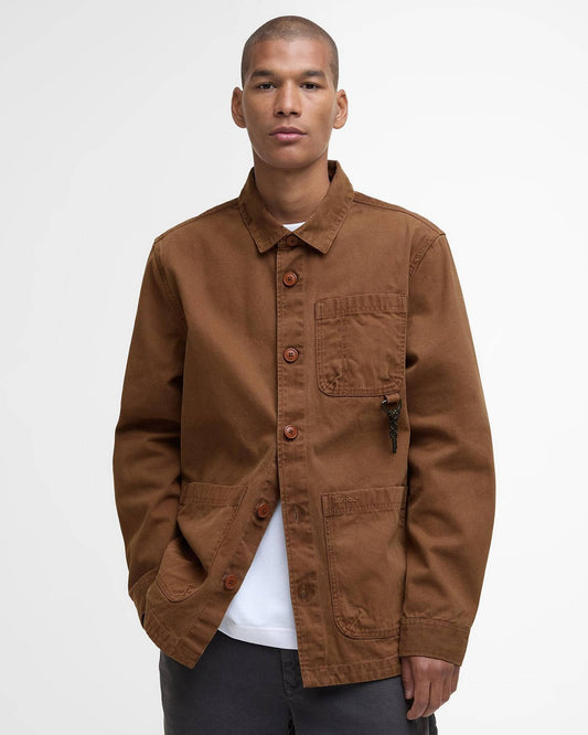 Young Ideas/Henmores - Bowland Garment Dyed Overshirt - Umber - M