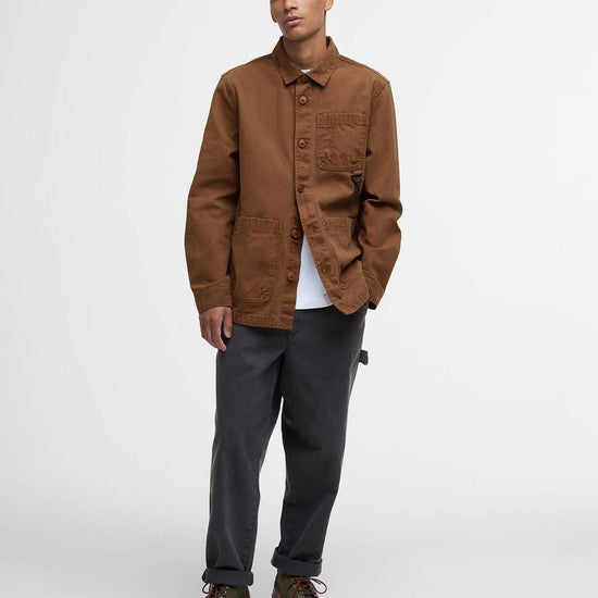 Young Ideas/Henmores - Bowland Garment Dyed Overshirt - Umber - M