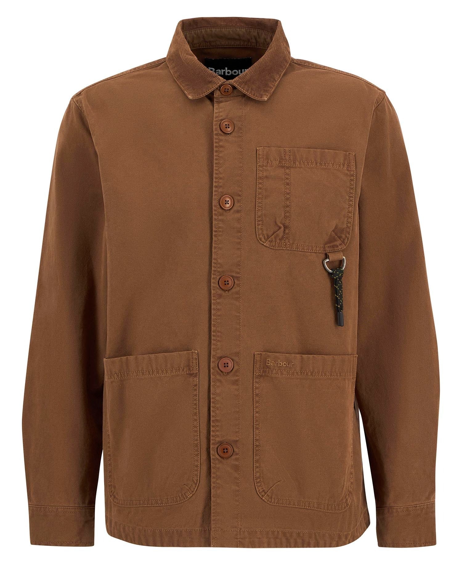 Young Ideas/Henmores - Bowland Garment Dyed Overshirt - Umber - M