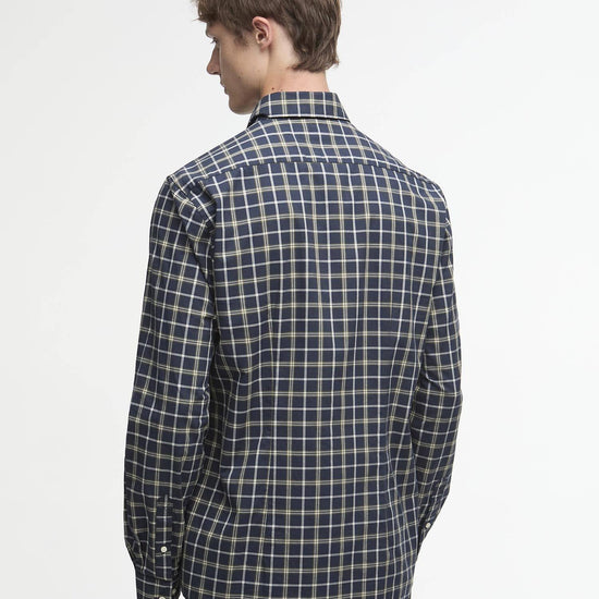 Young Ideas/Henmores - Bramham Checked Tailored Shirt - NY91 Navy - M
