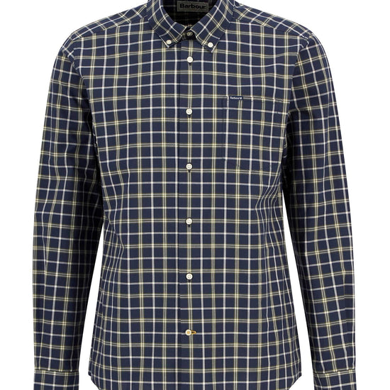 Young Ideas/Henmores - Bramham Checked Tailored Shirt - NY91 Navy - M