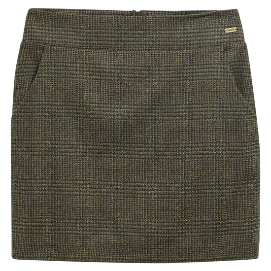 Young Ideas & Henmores -Browning Skirt -OL57 Olive Prince Of Wales -8