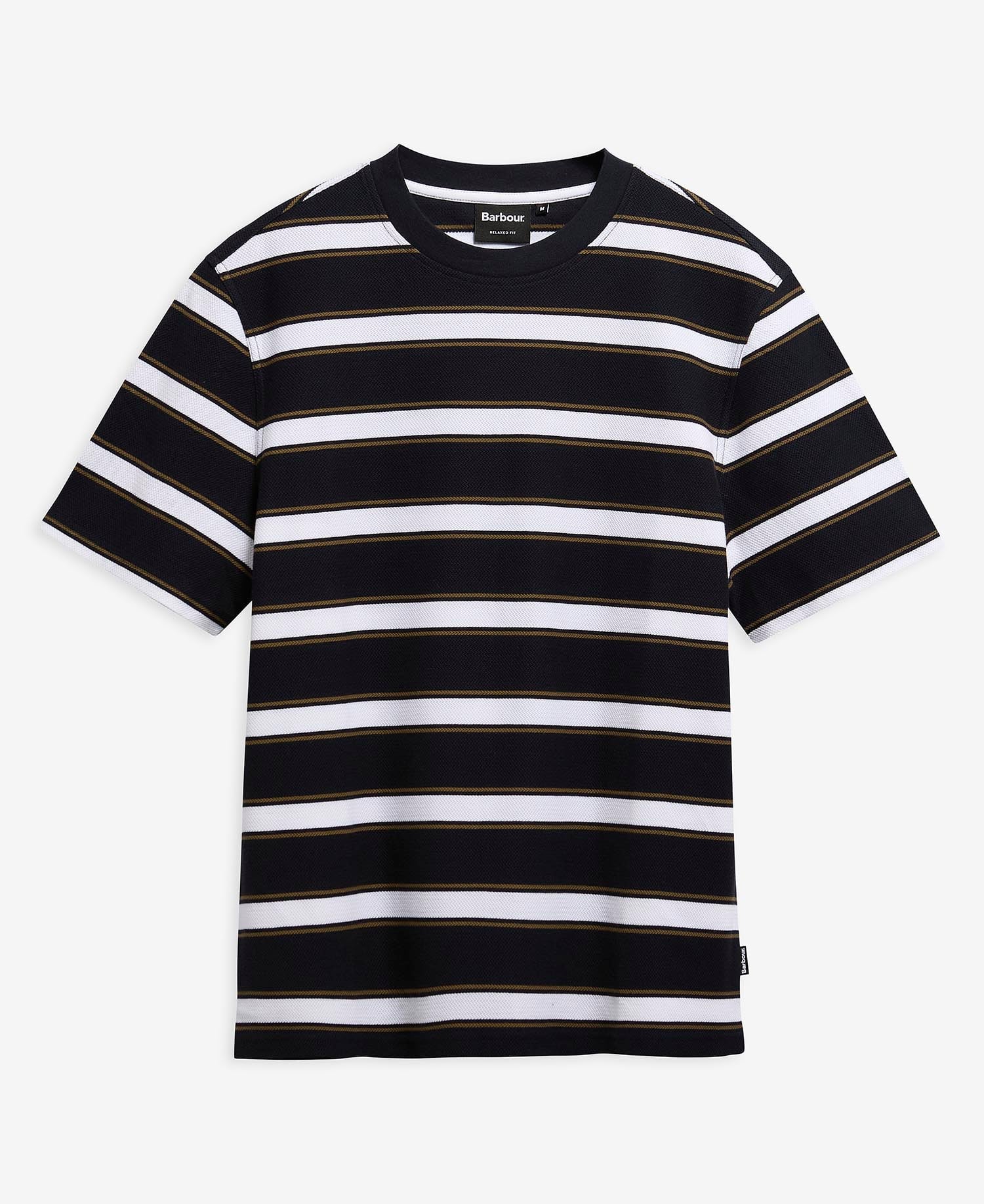 Young Ideas & Henmores - Browtop Striped Relaxed T-Shirt - NY74 Dark Navy - M