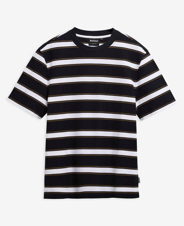 Young Ideas & Henmores - Browtop Striped Relaxed T-Shirt - NY74 Dark Navy - M