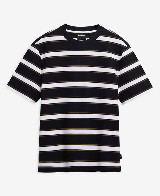 Young Ideas & Henmores - Browtop Striped Relaxed T-Shirt - NY74 Dark Navy - M