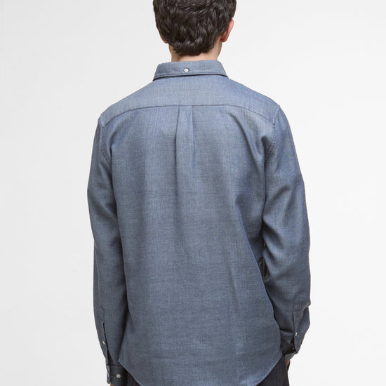 Young Ideas/Henmores - Buckley Tailored Herringbone Shirt - BR17 Dark Oak - M