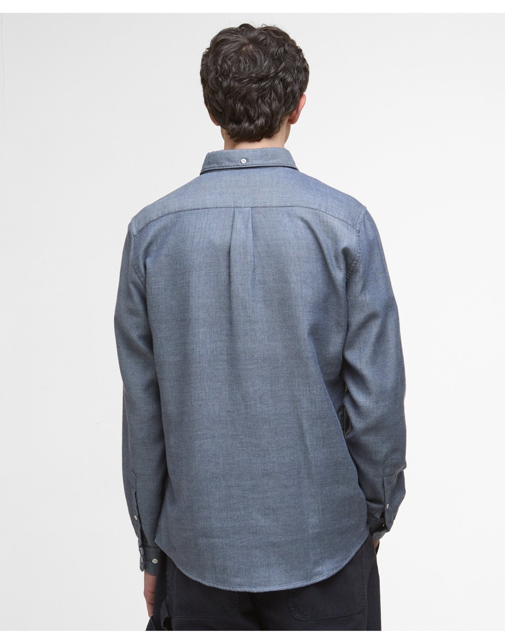 Young Ideas/Henmores - Buckley Tailored Herringbone Shirt - BR17 Dark Oak - M