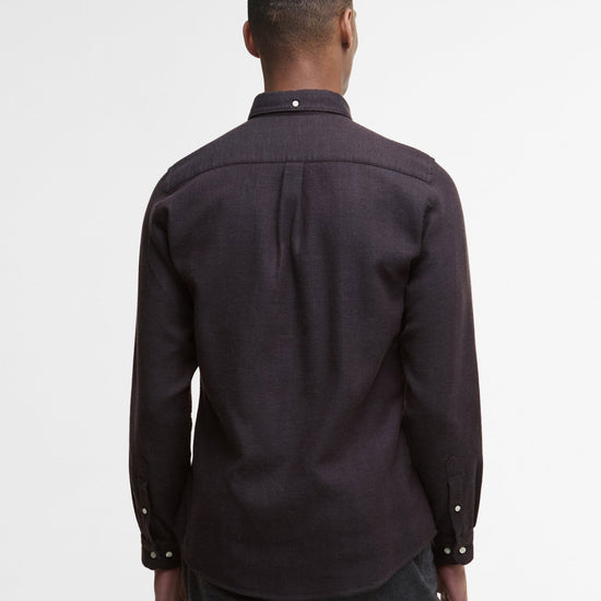 Young Ideas/Henmores - Buckley Tailored Herringbone Shirt - BR17 Dark Oak - M